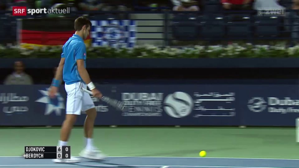 Tennis: ATP Dubai, Djokovic - Berdych