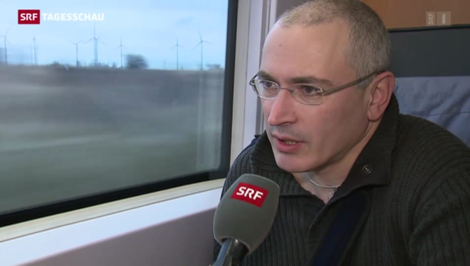 Interview mit Chodorkowski, als er in die Schweiz kam