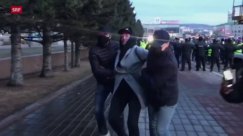 Proteste und Verhaftungen für Nawalny in Ulan Ude