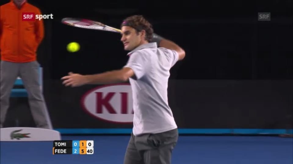 Federer schlägt Tomic klar («sportaktuell»)