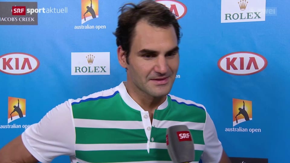 Federer schlägt Dimitrov in 4 Sätzen
