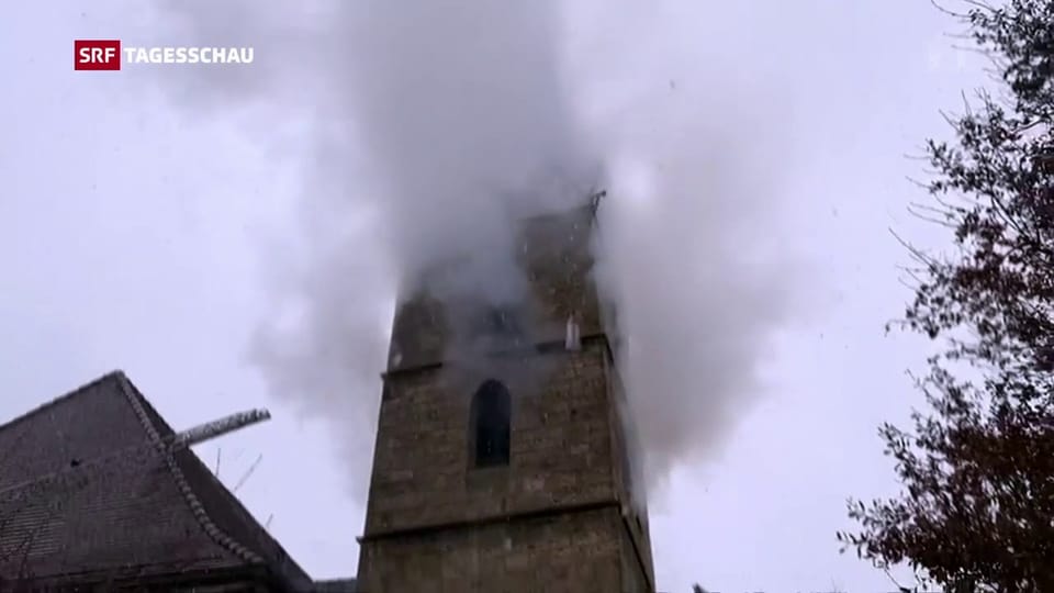 Kirchenturmbrand in Herzogenbuchsee