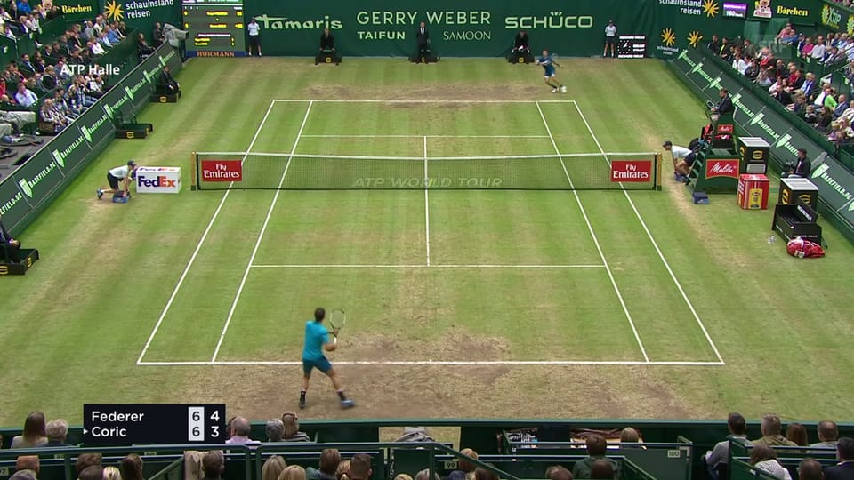 Live-Highlights Federer - Coric