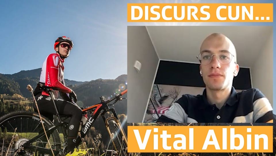 Discurs cun Vital Albin avant sia cursa da cross-country al campiunadi europeic a Minca