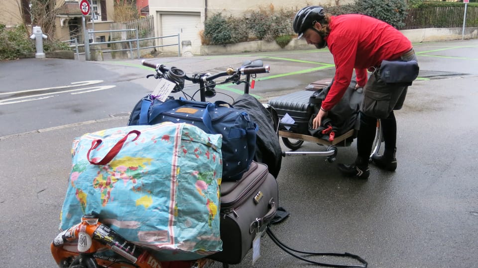 Velokurier zum Gepäcktransport: «Bern ist nicht Holland, das ist schon anstrengend»