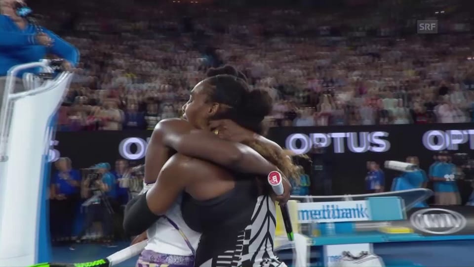 Melbourne-Endspiel 2017: Serena Williams schlägt ihre Schwester