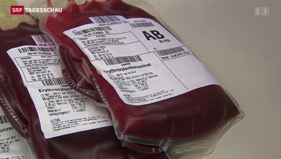 Blutkonservenmangel im Kanton Zürich