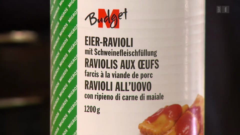 Achtung Etikettenschwindel: Ravioli fast ohne Fleisch