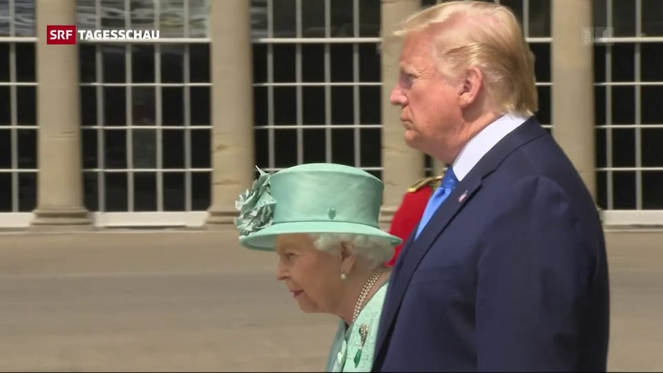 Aus dem Archiv: Misstöne rund um Trumps Besuch bei der Queen