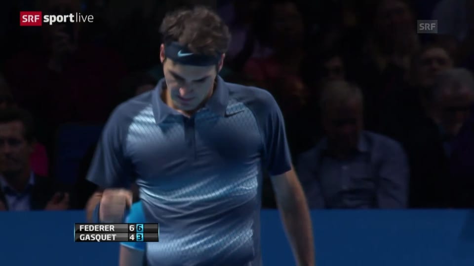 Federer-Gasquet an den ATP-Finals 2013 («sportlive»)