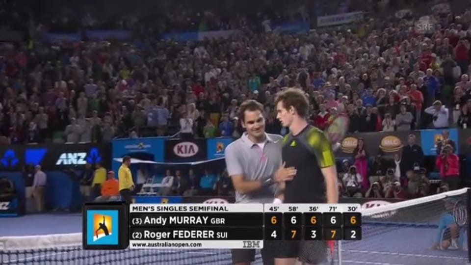 Tennis: Highlights Federer - Murray («sportlive», 25.01.2013)