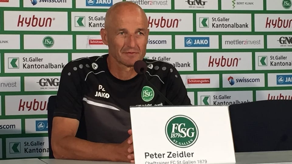 FCSG-Trainer Peter Zeidler vor dem Saisonstart