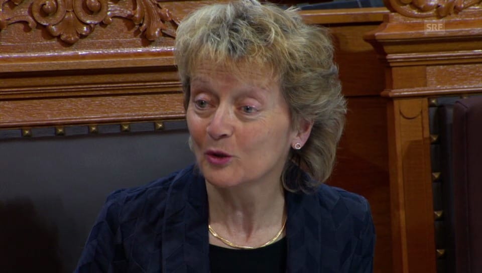 Eveline Widmer-Schlumpf: Das Parlament wollte immer das Gegenteil