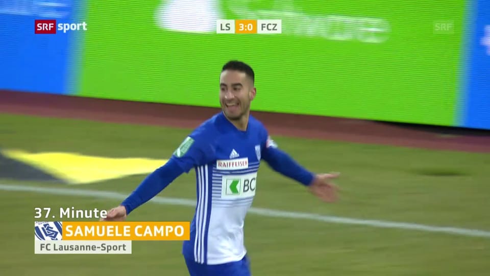 Campo trifft im letzten Spiel für Lausanne