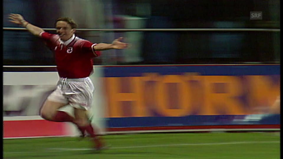 1997: 1. Duell Schweiz vs. Lettland – Adrian Kunz trifft