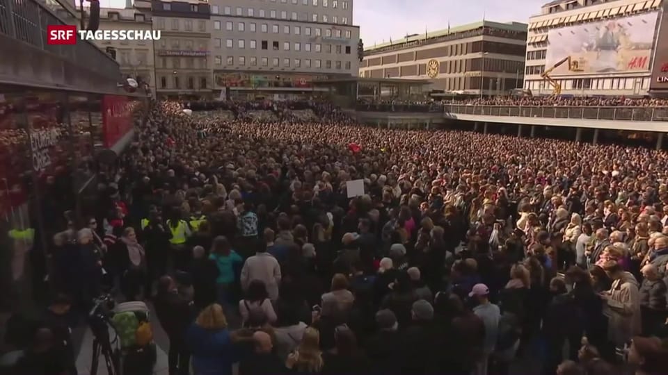 Über 20'000 gedenken in Stockholm der Opfer