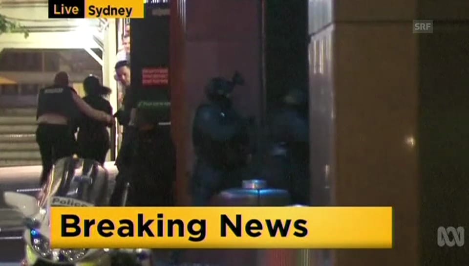 Polizei stürmt Café in Sydney