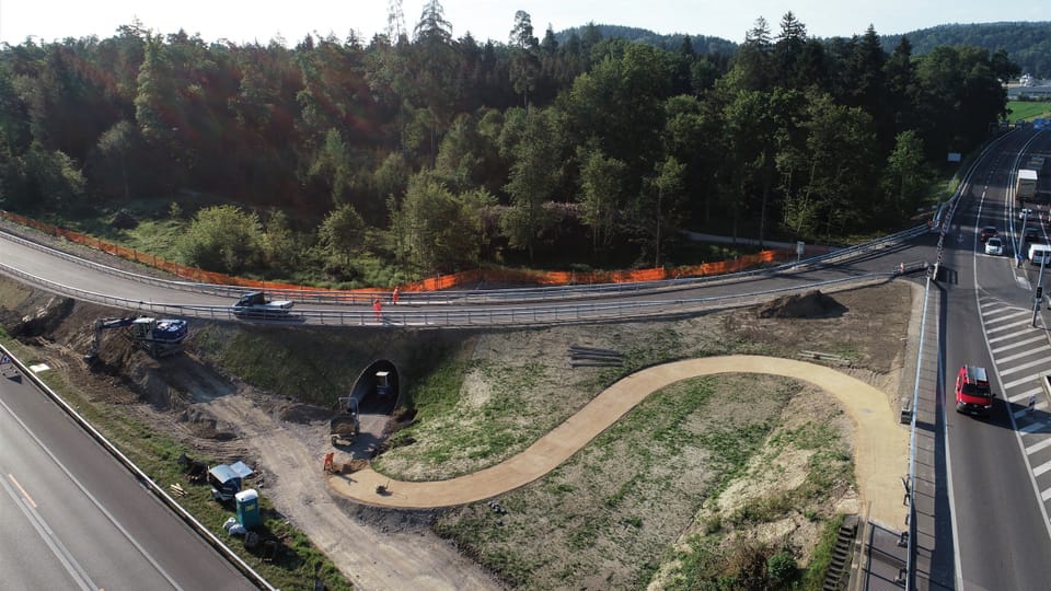 Die Umgestaltung des Autobahnzubringers Lenzburg kommt gut voran: Neue Einfahrt wurde nun eröffnet