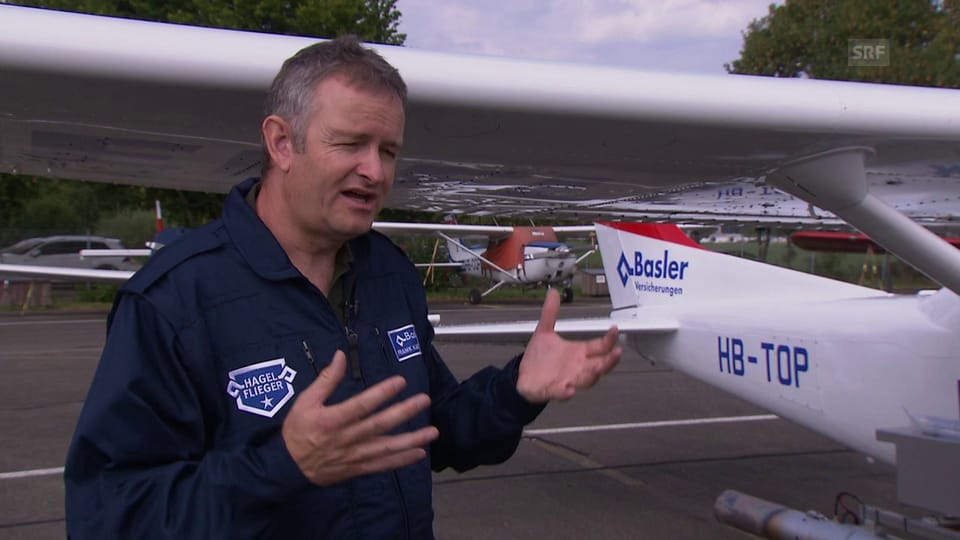 Frank Kasparek, Hagelflieger-Pilot: «Flugzeug ist die effektivste Methode»