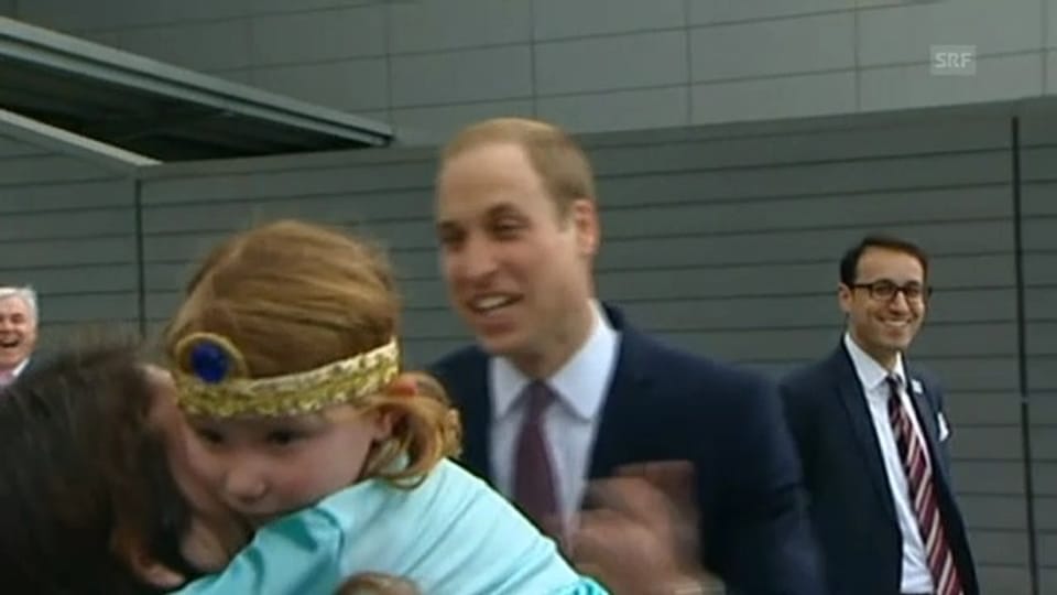 Kleines Mädchen lässt William abblitzen (Auftritt vom 5.4.2013)