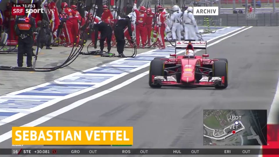 Rückversetzung für Vettel
