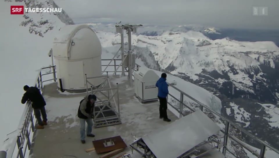 Russ-Messung auf dem Jungfraujoch