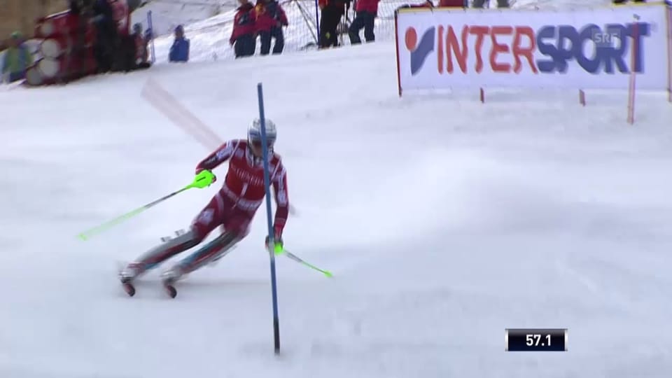 Highlights der Slalom-Schlussphase