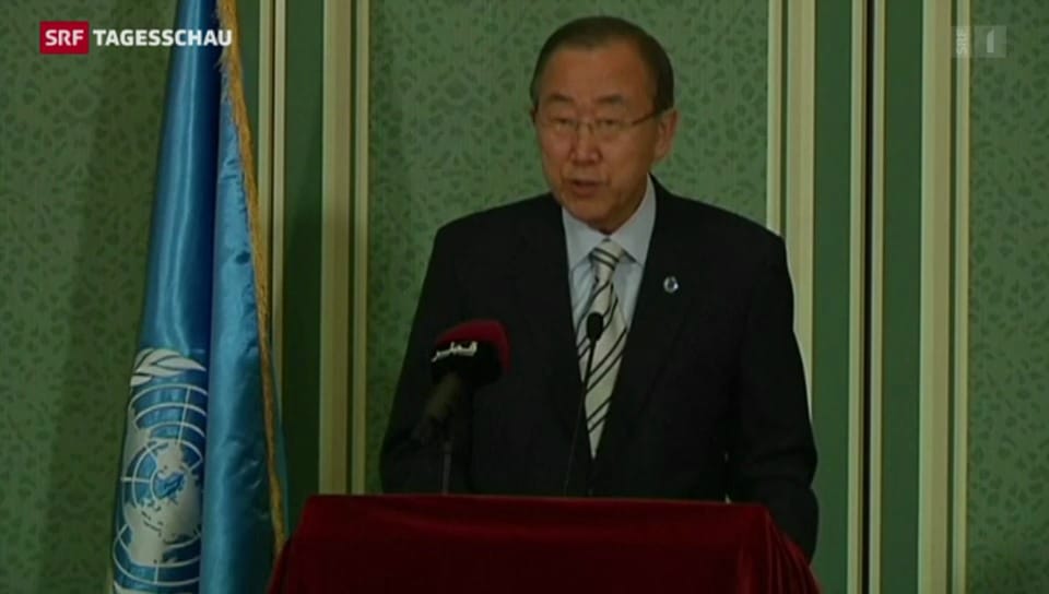 Ban Ki Moon fordert Zwei-Staaten-Lösung