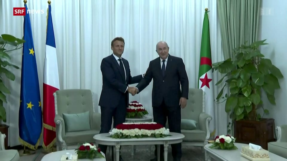 Präsident Macron in Algerien
