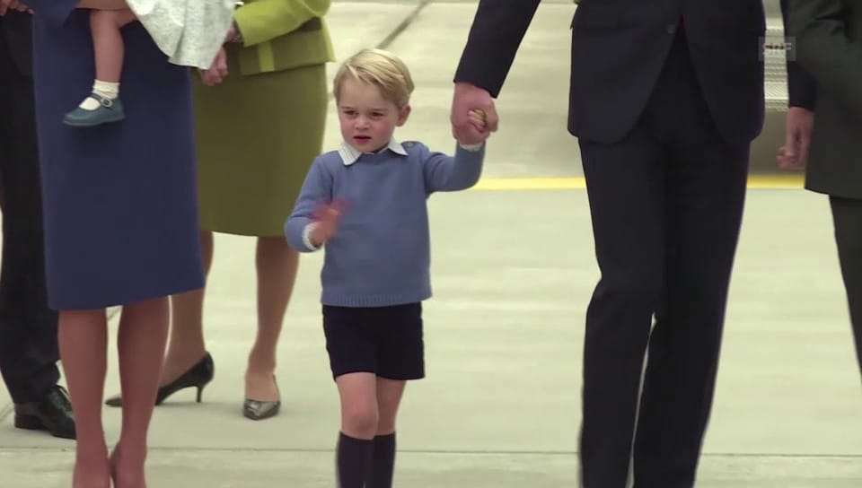 Ankunft der Prinzenfamilie in Kanada