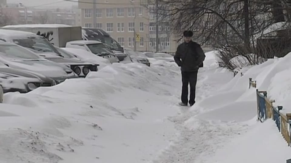 Moskau versinkt im Schnee (unkommentiert)
