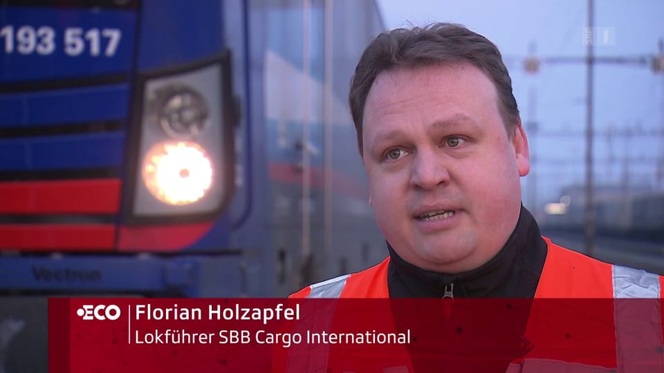 Florian Holzapfel: «Wenn wir die Züge nicht mehr fahren können, müssten solche grosse Fuhren via Lastwagen transportiert werden.»