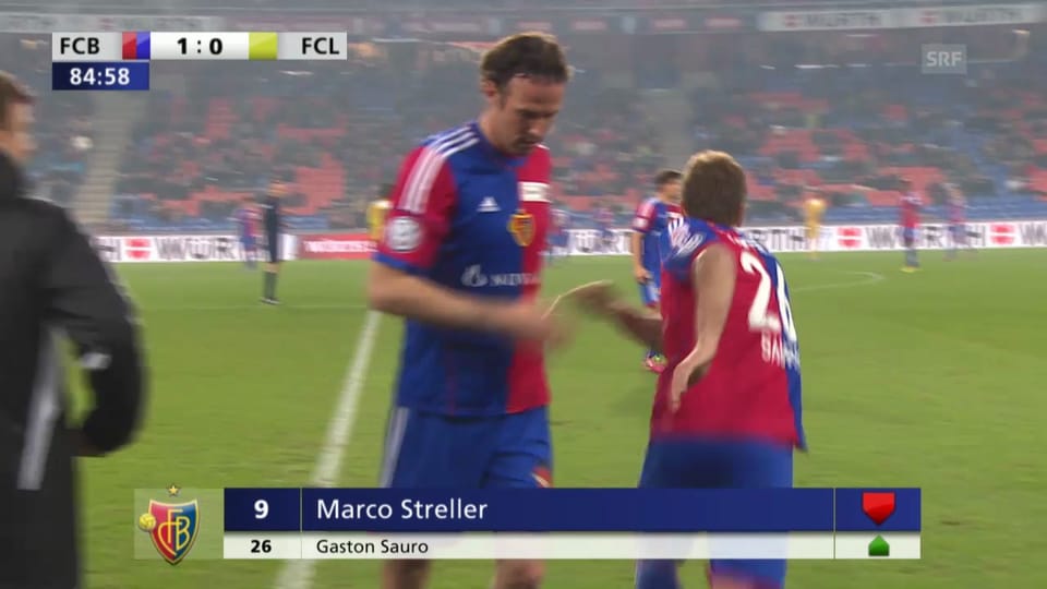 Marco Strellers Auswechslung im Cup-Spiel gegen Luzern