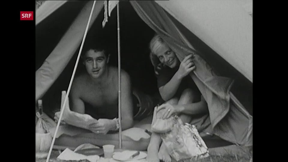 Das Freitagsmagazin berichtet 1962 über den «neuen Trend» des Campings