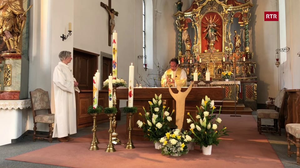Per guardar: Messa catolica da Pasca a Glion