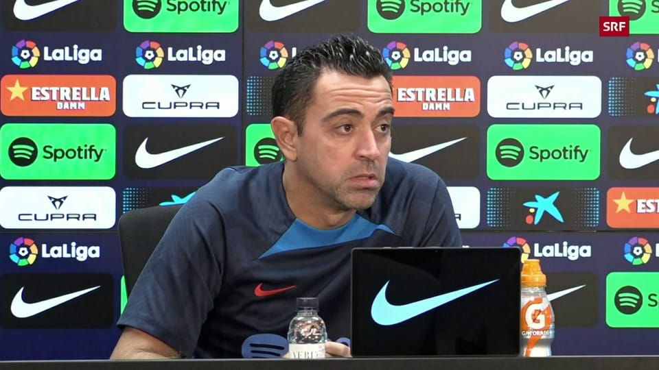 Barça-Trainer Xavi: «Jeder kann jubeln, wie er will» (span./engl. UT)