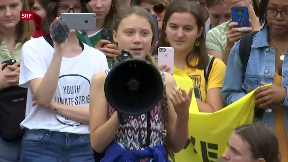 Greta Thunberg protestiert in Washington  gegen Klimawandel