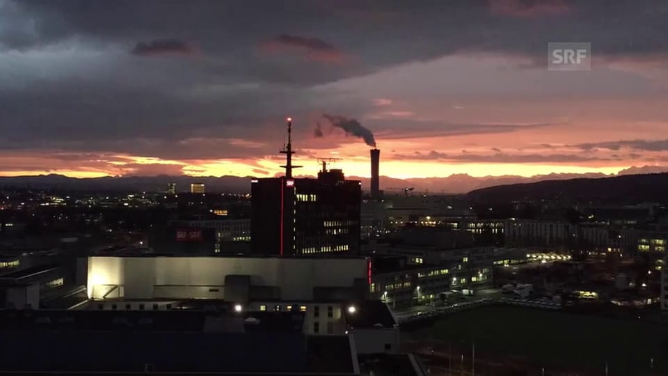 Sonnenaufgang in Zürich