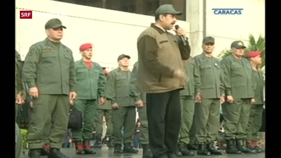 Militär schwört Maduro die Treue 