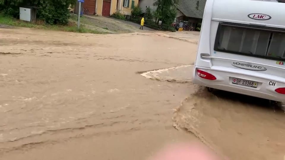 Hochwasser in Oberhallau/SH, 15. Juli, Rolf Ochsner
