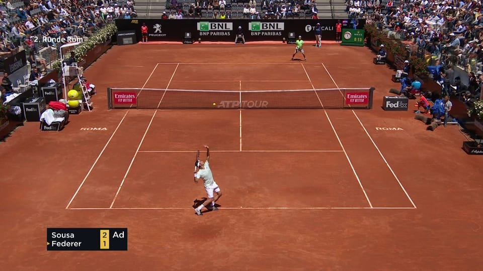 Live-Highlights Federer - Sousa