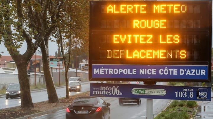 Südosten Frankreichs wird von starken Unwettern heimgesucht