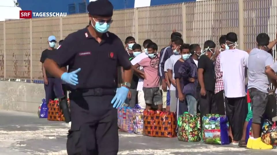 Aus dem Archiv: Viele Tunesier unter Flüchtlingen auf Lampedusa
