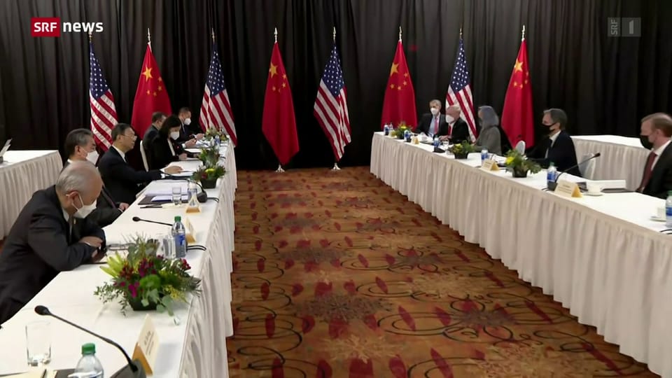 Aus dem Archiv: Treffen USA und China in Zürich