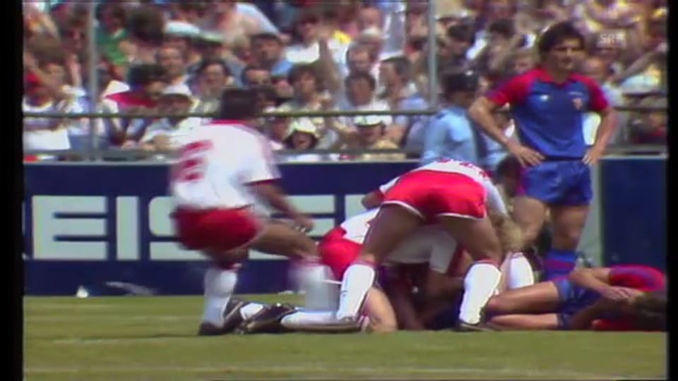Cupfinal 1982: Sion schlägt Basel 1:0 (Torschütze Alain Balet)