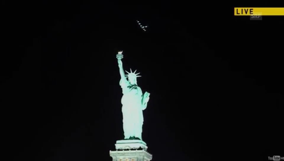 Solar Impulse erreicht New York (unkommentiert)