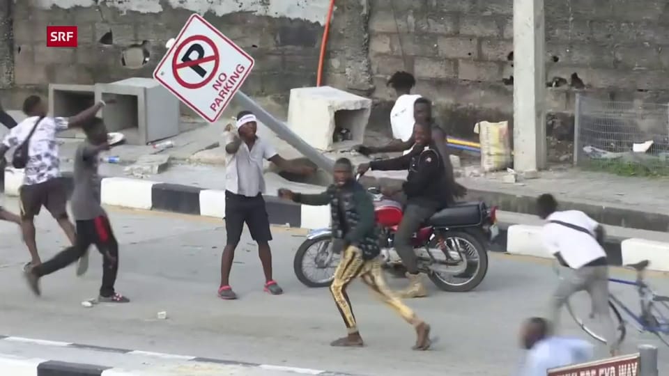 Bei Protesten in Lagos fallen Schüsse