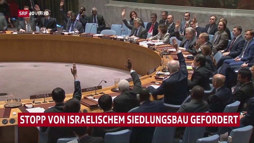 UNO-Sicherheitsrat verurteilt Siedlungspolitik