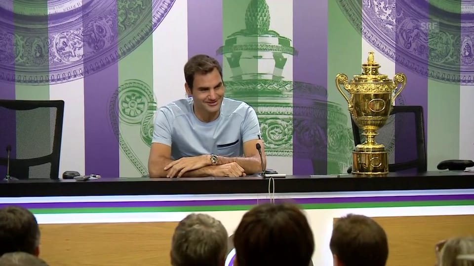 Federer am Tag nach dem Triumph