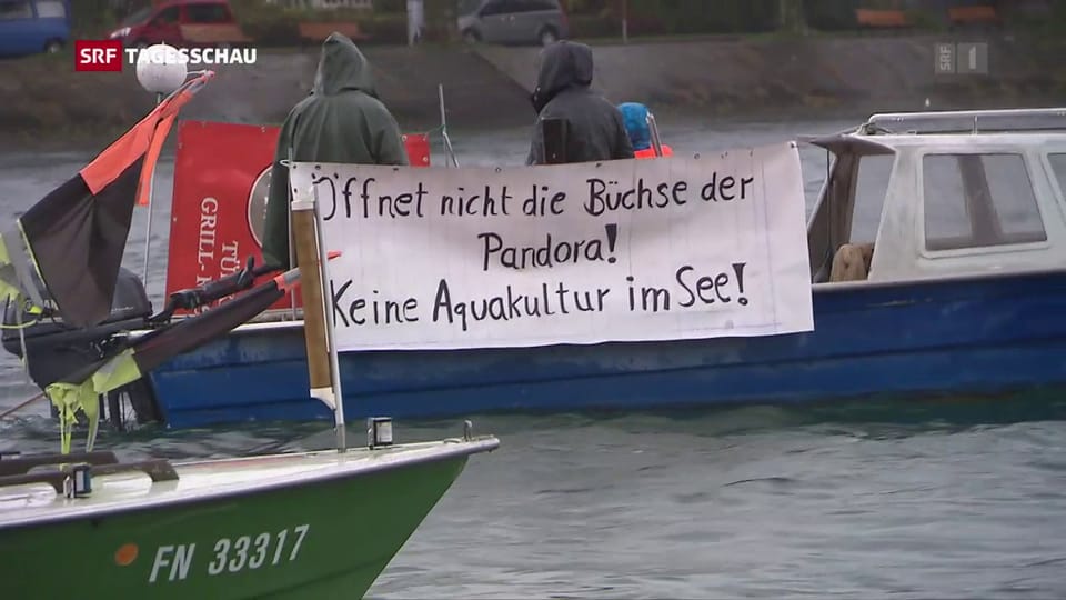 Berufsfischer protestieren gegen Aquakulturen